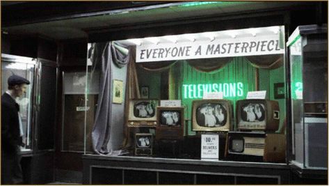 Store Front Display, Tv Window, Tv Store, Go Best Friend, Tv Shopping, Store Window, Vintage Tv, Store Front, Store Display