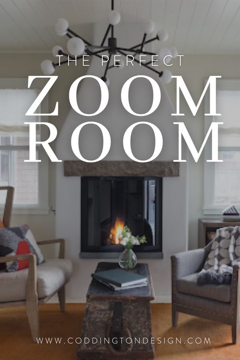 The Perfect Zoom Room - Coddington Design Zoom Room Ideas, Zoom Room Office, Lady Lair, Office Cozy, Home Office Set Up, Paris Interiors, Creative Office Space, Work Tips, Zoom Meeting