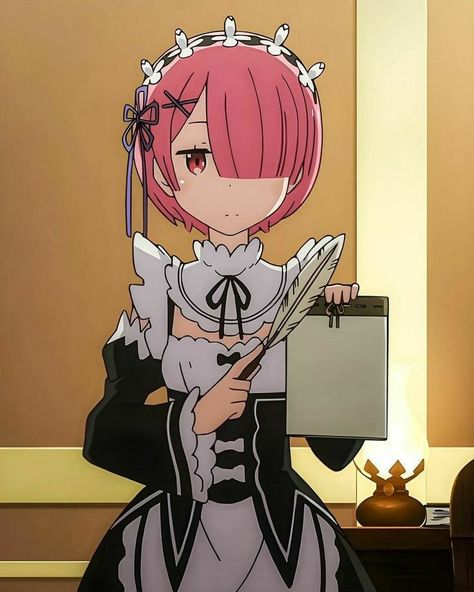 Re:zero Rem Icon, Re:zero Ram, Ram And Rem, Re:zero Kara Hajimeru Isekai Seikatsu, Kobayashi San, Re Zero, Learn To Draw, Art Sketchbook, Cute Anime Character