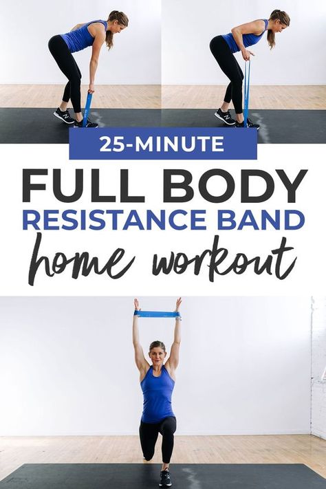 Resistance Band All Body Workout, Resistance Band Home Workout, Resistance Band Exercises Full Workout, Exercise Band Exercises, Workout With Mini Bands, Resistant Loop Band Workouts, Mini Loop Band Workout, Resistance Band Training Workouts, Best Band Workouts