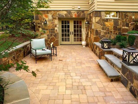 Make it Perfect for Walkout Walkout Basement Patio Ideas, Basement Patio Ideas, Walkout Basement Patio, Basement Patio, Sunken Hot Tub, Sunken Patio, Decks And Patios, Outdoor Living Deck, Outdoor Dining Table Setting