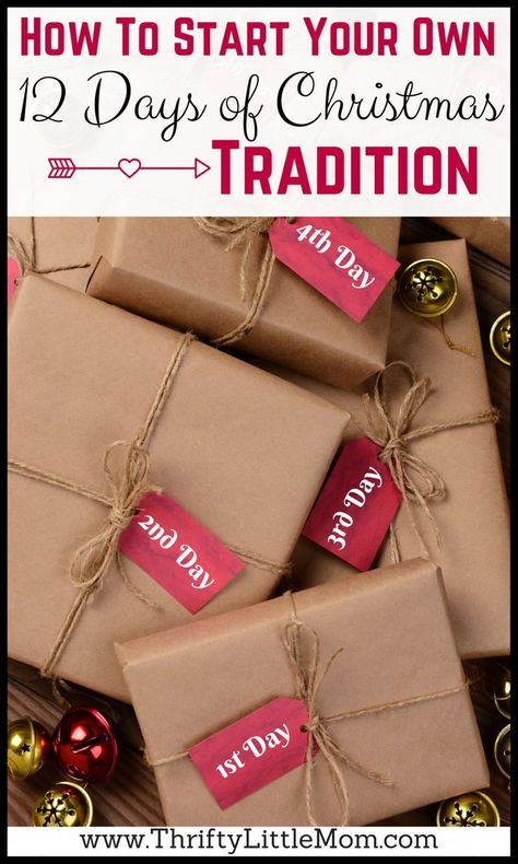 How To Start Your Own 12 Days of Christmas Tradition 12 Days Of Xmas, Christmas Ideas Gifts, Christmas Traditions Family, 25 Days Of Christmas, Christmas Tradition, Twelve Days Of Christmas, 12 December, Homemade Christmas Gifts, Christmas Mom