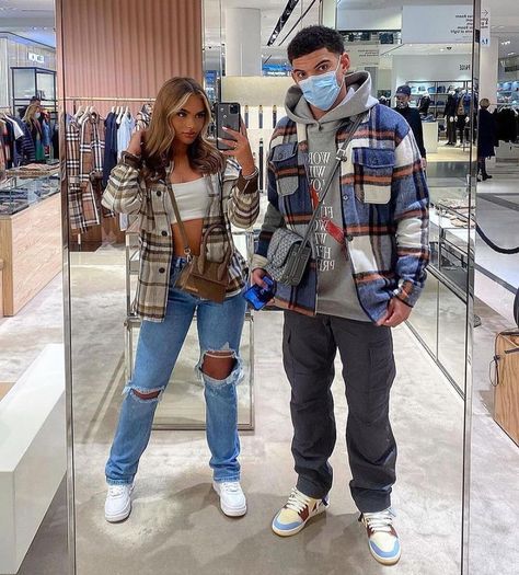 Fall Matching Outfits Couple, Boyfriend Girlfriend Outfits, Couple Outfits Streetwear, Matching Couple Outfits Casual, Couples Streetwear, Streetwear Couple, Boyfriend Outfit, Couple Fits, Couples Outfit