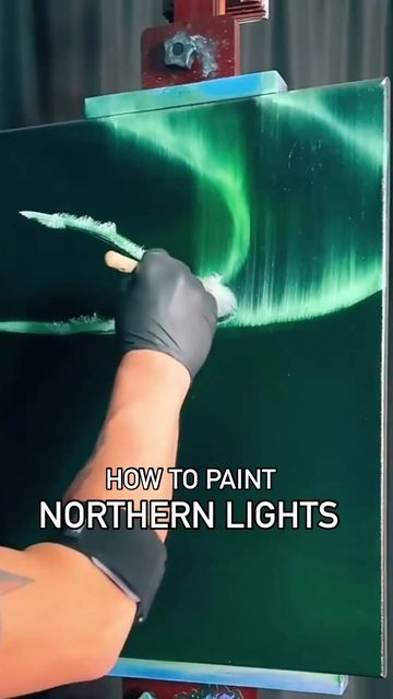 Lights Painting, Northern Lights Painting, Tiktok Fyp, Northern Lights, Art Painting, Paint, On Instagram, Instagram, Art