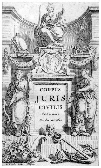 Corpus juris civilis, Amsterdam 1681 Justice Aesthetic, Roman Law, Historical Drawings, Law Notes, Law School Life, Law School Inspiration, Lady Justice, Studying Law, Royal Aesthetic