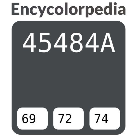 Behr Dark Secret PPU26-23A / #45484a Hex Color Code, RGB and Paints Cloverdale Paint, Munsell Color System, Dark Harbor, Nippon Paint, Porter Paint, Crown Paints, Hexadecimal Color, Hex Color, Hex Color Codes