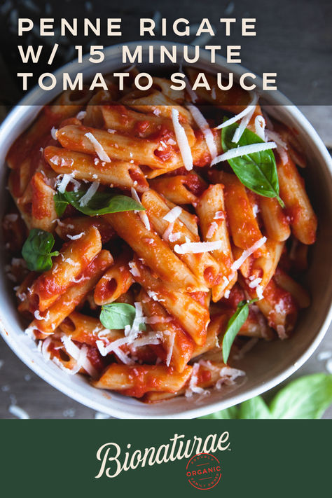 Try our Penne Rigate with 15-minute Tomato sauce recipe for an excellent and quick meal any night of the week.  #pasta #pastarecipes #penne Penne Rigate Recipes, Italian Recipes Pasta, Penne Recipes, Tomato Sauce Recipe, Recipes Pasta, Quick Meal, Pasta Pizza, Football Party, Looks Yummy