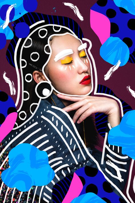 Gif Ads Ad Campaigns, Photo Motion Graphics, Andreea Robescu, Portrait Animation, Fashion Ad Campaigns, Animated Portrait, Campaign Illustration, Motion Fashion, Photo Campaign