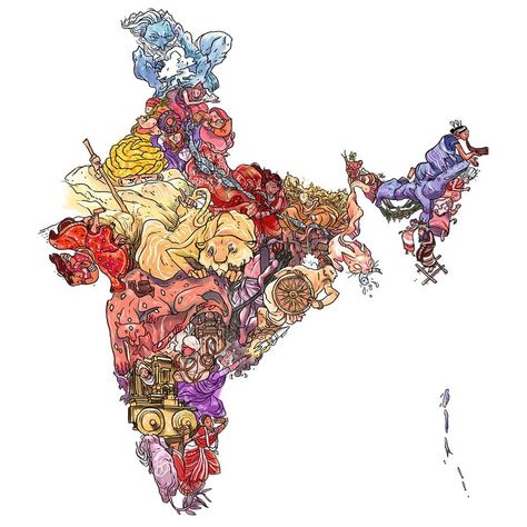 Happy to post this once a year :) Happy Independence Day to this beautiful, beautiful country. Let's remember the sacrifices of those who… Map Of India, India Map, Beautiful Beautiful, Illustrated Map, Happy Independence, Beautiful Country, Happy Independence Day, Incredible India, Independence Day