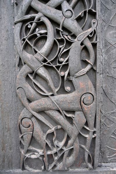 Viking Art - Ancient History Encyclopedia Stave Church, Art Viking, Old Norse, Viking Art, Viking Age, Ancient Symbols, Animal Heads, Norse Mythology, Medieval Art