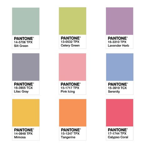 Pantone Shade Card, Summer Pantone, Pantone Color Palette, Pantone Color Chart, Winter Pastels, Green Color Combinations, Fashion Magazine Layout, Pantone Colors, Color Chip