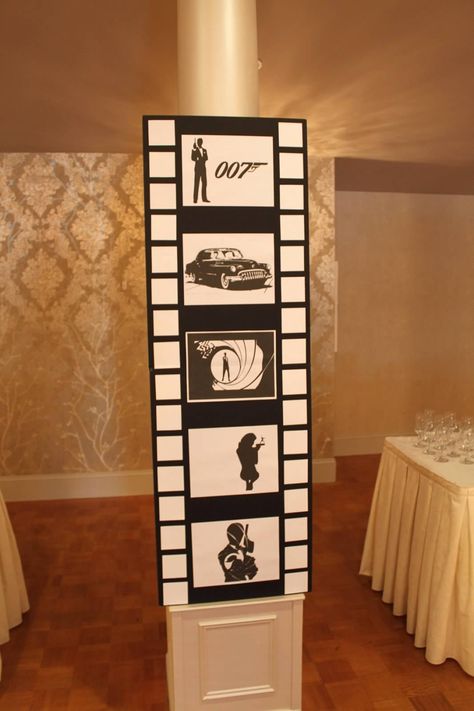 James Bond Room Decor, 007 Table Decorations, James Bond Decor, 007 Birthday Party Theme, 007 Theme Party Decoration, 007 Party Theme, 007 Theme Party, Casino Royale Theme Party, James Bond Theme Party