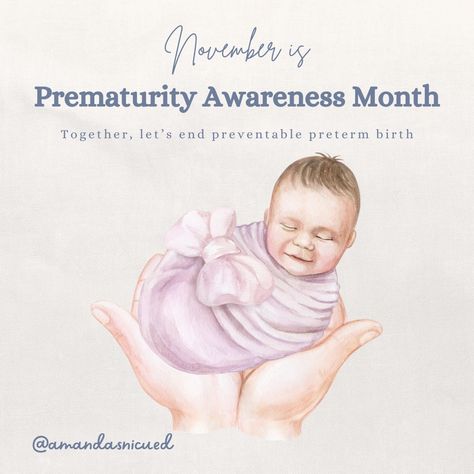 💜November is Prematurity Awareness Month 💜 Did you know that 1 in 10 babies are born prematurely? These tiny (but mighty) babies often face big battles, from breathing challenges to feeding difficulties and everything in between. 💪💜 In the NICU, we witness the incredible strength of preemies and their families who support them every day. This month, let’s honor their journeys, recognize the importance of early intervention and specialized care, and work together to raise awareness about pre... Prematurity Awareness Month, Prematurity Awareness, Preemies, Big Battle, Early Intervention, Did You Know, The Incredibles, Let It Be, Quick Saves