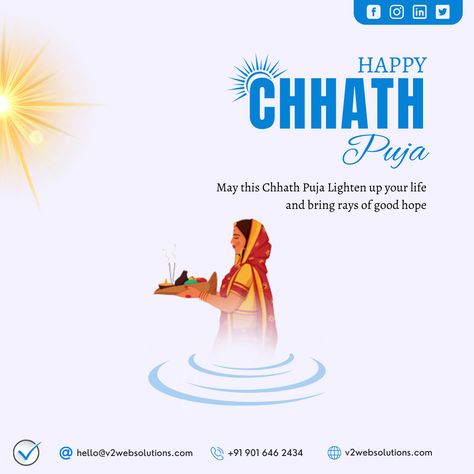 Happy Chhath Puja 🌞 May this Chhath Puja Lighten up your life and bring rays of good hope. #chhathpuja #chhath #chhathmahaparv #chhathparv #chhathpooja #puja #v2websolutions Handsome Quotes, Good Morning Handsome Quotes, Happy Chhath Puja, Morning Handsome, Good Morning Handsome, Chhath Puja, Ads Creative, Electronic Items, App Development