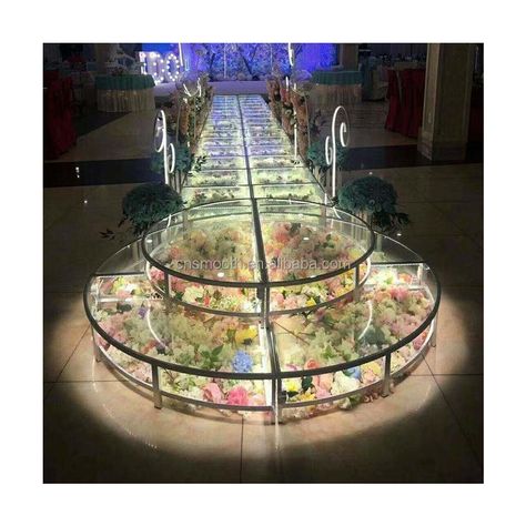 Glass Stage Wedding, Reception Entry, Stage Platform, Wedding Stage Backdrop, Wedding Entrance Decor, Glass Wedding, Stage Backdrop, Wedding Entrance, Entrance Decor