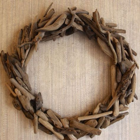 DIY Restoration Hardware Driftwood Wreath Tutorial :: Hometalk Roman Shade Tutorial, Diy Restoration Hardware, Diy Driftwood, Driftwood Wreath, Restoration Hardware Inspired, Faux Roman Shades, Driftwood Projects, Driftwood Crafts, Wreath Tutorial