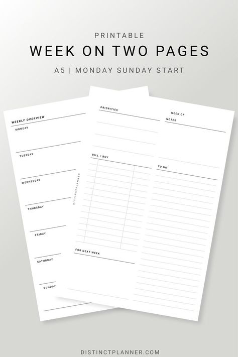 Weekly Planner Free Printable, Weekly Organizer, Weekly Planner Free, Monthly Planner Template, Agenda Organization, Weekly Organization, Undated Weekly Planner, Monthly Planner Printable, Weekly Planner Template