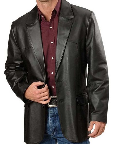 Sharp, genuine leather men's blazers, perfect for sophisticated style. #AmrikaLeather #MensFashion https://www.amrikaleather.com/collections/mens-leather-blazers Mens Leather Blazer, Lambskin Leather Blazer, Mens Leather Coats, Black Leather Blazer, Leather Blazer Jacket, Fitted Coat, Men's Leather Jacket, Real Leather Jacket, Biker Leather