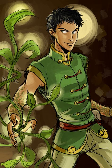 Fanart of Briar Moss from T. Pierce's Circle of Magic. By Minuiko on Deviantart.  Always loved Briar, and shipped him with Sandry Briar Moss, Tamora Pierce, Iron Butterfly, Book Fanart, Wizard School, Female Knight, Magic Aesthetic, Upcoming Books, Plant Powered