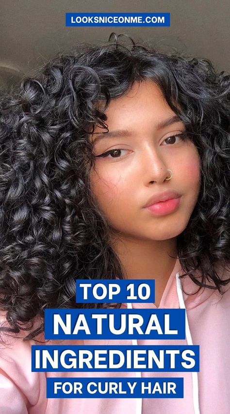 Want to enhance your natural curls? Explore these natural ingredients for curly hair that will moisturize, strengthen, and reduce frizz—perfect for healthier, more defined curls Natural Curly Hair Care, Beautiful Curls, Defined Curls, Curly Hair Care, Natural Curls, Curly Hair Styles Naturally, Natural Ingredients, Curly Hair, Top 10