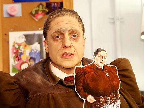 Miss Trunchbull Is Waiting for You to Enter #MatildaSweeps! (Please Don't Disappoint Her!) #PinoftheDay Miss Trunchbull Makeup, Trunchbull Makeup, Matilda Makeup, Mrs Trunchbull, Ms Trunchbull, Mrs Doubtfire Musical, Matilda Hair, Agatha Trunchbull, Matilda Costumes