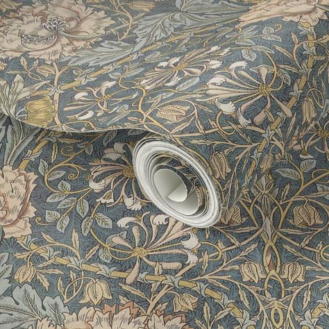 Arts And Crafts Wallpaper, William Morris Wallpaper, Morris Wallpapers, Wallpaper Accent Wall, Floral Damask, Drawer Liners, Peel Stick Wallpaper, Kitchen Wallpaper, Linen Texture