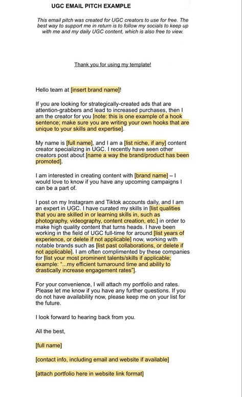 Learn , including tips on how to craft a compelling subject line, include a clear call to action, and make your pitch relevant to your #Ugc_Creator_Checklist #Collab_With_Brands #Ugc_Username_Ideas #Ugc_Brand_List Ugc Content Hooks, Ugc Email Pitch, Ugc Pitch Example, Ugc Pricelist, Content Creator Starter Pack, Ugc Email Pitch Example, Ugc Username Ideas, Ugc Creator Names, Ugc Brand List