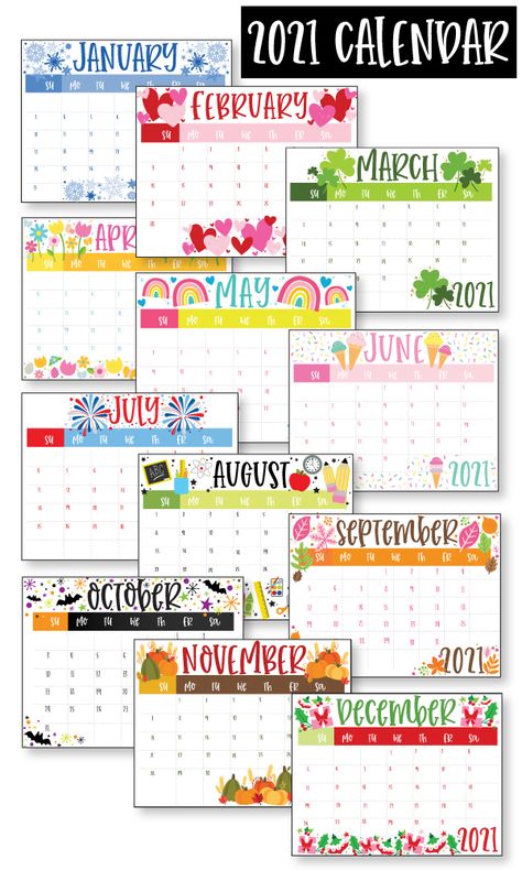 2021 calendar printable 2023 Calendar Printable Free Monthly Cute, Cute Printable Calendar 2023, Kids Calendar Printable Free, Cute Calendar Ideas, Calander Printable, Free Calender, Chinese Classroom, Free Printable Calender, 2023 Calendar Printable