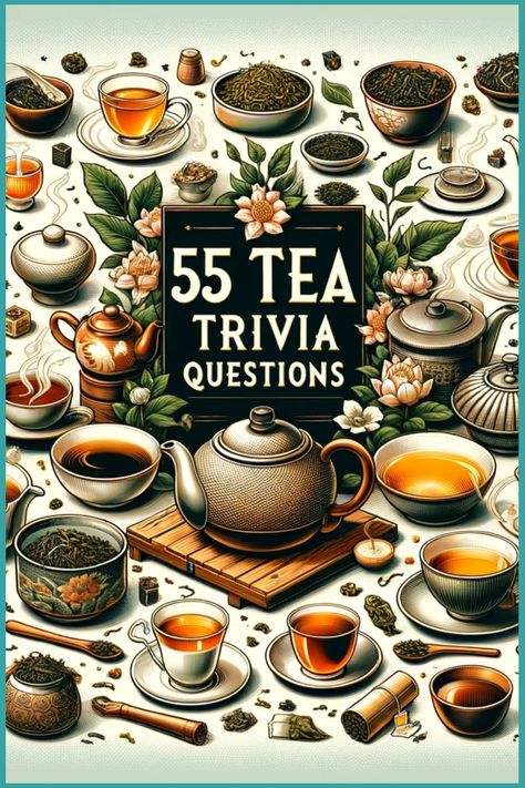 Explore the fascinating world of tea, a beloved infusion rich in history and tradition. As the second most popular drink globally, after water, tea's roots date back thousands of years, making it a cherished beverage across diverse cultures. Discover the diverse flavors and stories behind this timeless concoction that has stood the test of time.  Save and follow for more fun and free trivia topics! Tea Shop Aesthetic, Senior Citizen Activities Games, Tea Trivia, Food Trivia, Tea Facts, Tea Time Party, Sydney House, Decaffeinated Tea, Butterfly Pea Flower Tea