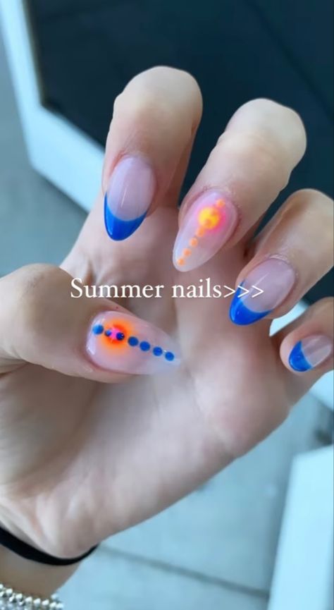 Summer Nails Almond, Aura Nails, Acrylic Nail Shapes, Preppy Jewelry, Simple Gel Nails, Summery Nails, Nail Colour, Vacation Nails, Colour Ideas