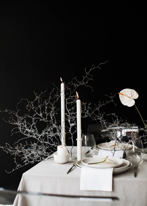 Modern, contemporary & minimal bridal inspiration via Magnolia Rouge Anti Bride, Wedding Reception Flowers, Tablescape Inspiration, Minimal Wedding, Sydney Wedding, Contemporary Wedding, Autumn Leaf, Wedding Tablescapes, Bridal Inspiration