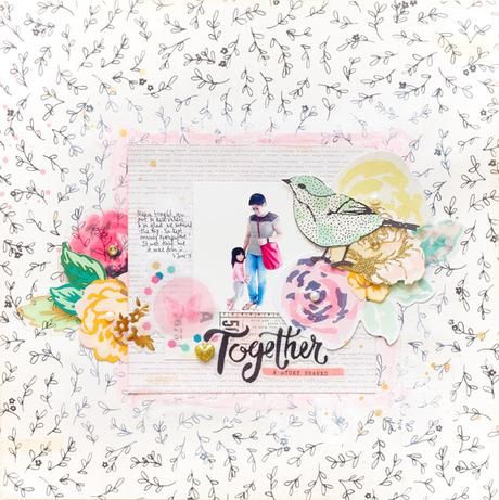 Maggie Holmes Design Team : Together Smash Book Pages, Maggie Holmes, Paper Layout, 12x12 Scrapbook, Crate Paper, Studio Calico, Baby Scrapbook, Scrapbook Journal, Scrapbook Page Layouts