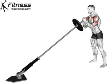 How to do Incline Landmine Press Landmine Press Shoulder, Landmine Shoulder Exercises, Landmine Exercises, Best Crossfit Workouts, Upper Body Workout Gym, Emom Workout, Gym Workout Guide, Cable Workout, Personalized Workout Plan