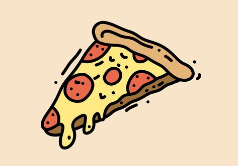 Hand drawing of pizza slice design Drawing Of Pizza, Pizza Drawing Easy, Pizza Slice Drawing, Pizza Sign, Pizza Tattoo, Pizza Drawing, Pizza Slice, Cartoon Drawing, Diy Stuff