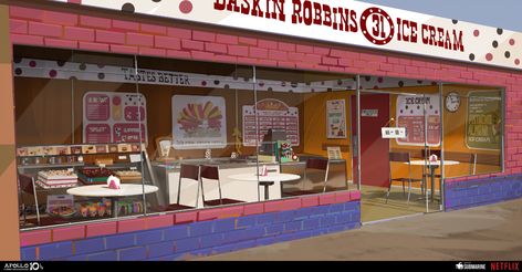 ArtStation - Baskin Robbins / Apollo 10 1/2 Baskin Robbins, Best Ice Cream, Visual Development, Art Direction, Digital Painting, Concept Art, Art Design, 10 Things