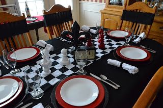 Chess tablescape Chess Centerpiece, Fake Wood Flooring, Chess Bars, Bar Mitzvah Decorations, Checkerboard Table, 75th Birthday Parties, Fake Wood, Best Laminate, Chess Table