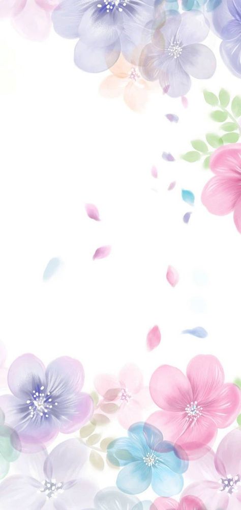 Phone Backgrounds For Spring, Wallpaper Edgy, Wallpaper Homescreen, Seni Dan Kraf, Flowery Wallpaper, Wallpaper Pastel, Spring Wallpaper, Flower Background Wallpaper, Flower Phone Wallpaper