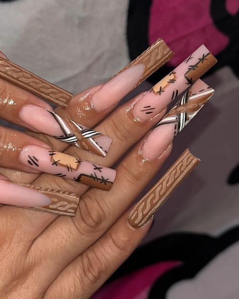 Let the fall sets begin 🍂 #explorepage #exploremore #explorepageready #explorepage✨ #nailsonfleek #nailsoftheday #nailsofig #nailsofinsta #fallnails #fallnails🍁🍂 #fallnailart Fall Nails Long, Leaves Nails, Acrylic Leaves, Long Acrylic, Pink Acrylic, Fall Nail Art, Pink Acrylic Nails, Nails Long, Fall Nails