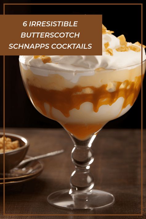 Indulge in these delicious butterscotch schnapps cocktails such as the Buttery Finger, Blonde Russian, and more. Find your new favorite drink recipes right here! Buttery Finger Drink, Drinks Made With Butterscotch Schnapps, Butterscotch Alcohol Drinks, Butterscotch Drinks Alcohol, Drinks With Butterscotch Schnapps, Butterscotch Cocktail Recipes, Butterscotch Schnapps Drinks Recipes, Butterscotch Pudding Shots, Bailey Drinks