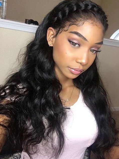 lace closure sew in atlanta Graduation Hairstyle, Headband Braid, Long Weave Hairstyles, Long Weave, Brazilian Virgin Hair Body Wave, Brazilian Body Wave Hair, Weave Extensions, Brazilian Hair Bundles, Indian Remy Hair