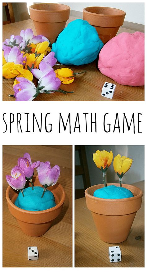 spring math game for kids Spring Math Preschool, Spring Math Activities Kindergarten, Flower Math, Spring Math Activities, Preschool Math Games, Preschool Garden, Spring Kindergarten, Flower Games, Creative Math