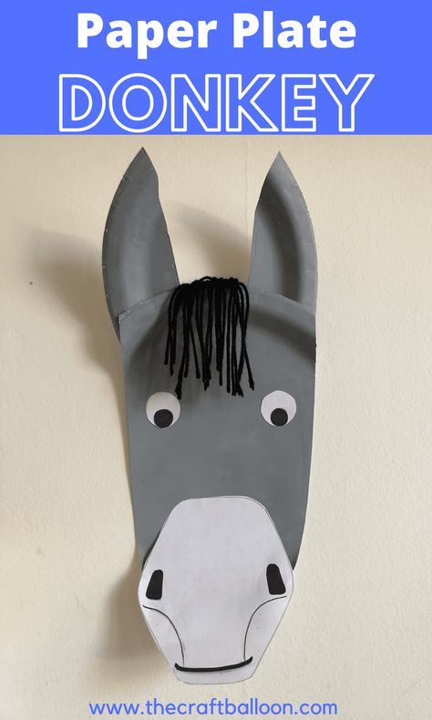 Donkey Crafts For Kids, Donkey Crafts, Donkey Craft, Donkey Costume, Pet Donkey, Art And Craft Activities, Paper Plate Animals, Crab Crafts, Craft Recipes