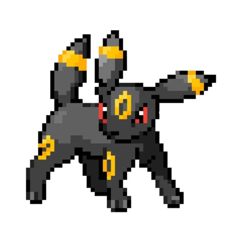 Umbreon Widget, Pokemon Pixel Sprites, Pokemon Layout, 8bit Pokemon, Pokemon Sprites Pixel Art, Pokemon Png, Pixel Pokemon, Pokemon Umbreon, Pokemon Pixel