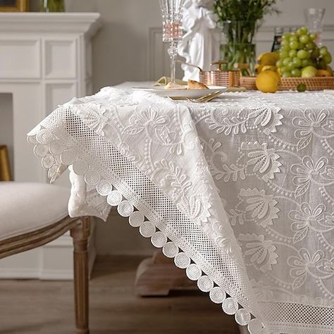 Listing Date:10/19/2022 Boho Table Cloth, Farmhouse Table Cloth, White Farmhouse Table, Y2k Room Decor, Room Decor Alternative, Checkered Decor, Light Academia Room Decor, Artsy Room Decor, Cottagecore Room Decor