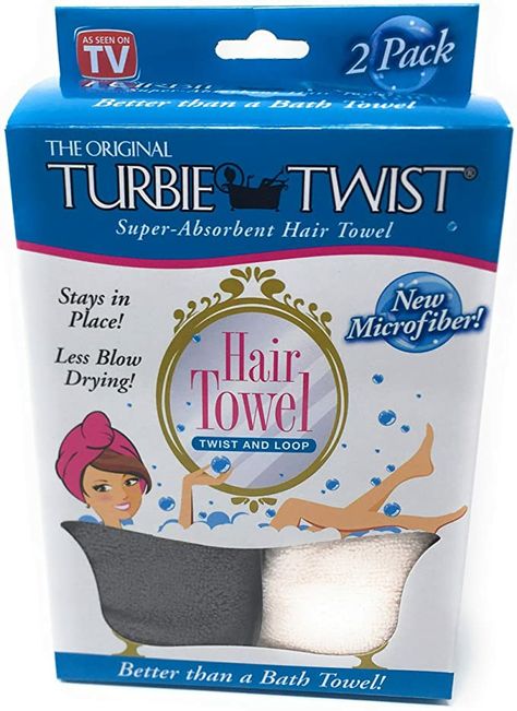 2 pack #ad #hair #curls Turbie Twist, Microfiber Hair Towel, Blow Hair, Hair Towel Wrap, Hair Drying, Hair Turban, Check Email, Towel Wrap, Hair Towel