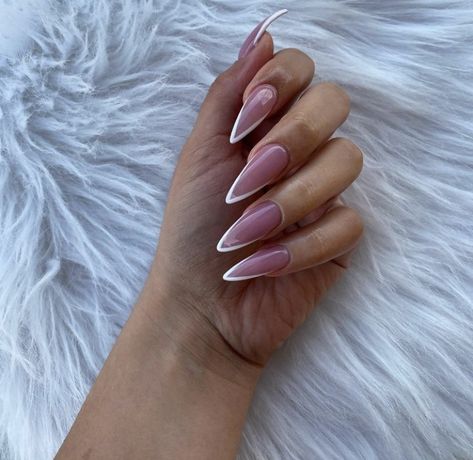 French Nails Oval, Oval French Nails, Girl Maintenance, Long French Tip Nails, Elegant Touch Nails, Nails Oval, Birthday 2023, 2023 Nails, French Tip Nails