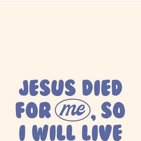 Jesus Lover on Instagram: "He died for me, so I live for Him! • • •  #christian #jesus #bible #god #faith #jesuschrist #love #christianity #church #christ #bibleverse #prayer #gospel #godisgood #holyspirit #pray #worship #blessed #hope #trending #fyp #truth #scripture #biblestudy #amen #believe #grace #jesuslovesyou #jesussaves #reels" He Died For Me So I Live For Him, Truth Scripture, Jesus Bible, Jesus Saves, Jesus Loves Me, Jesus Loves You, Jesus Loves, God Is Good, Holy Spirit