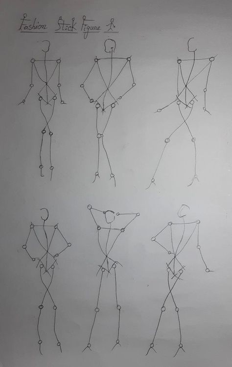 Stick Figure Fashion Illustration, Fashion Stick Figures, Stick Figure Poses Drawing, Fashion Figure Tutorial, Stick Figures Fashion Illustration, Stick Figure Illustration, Stick Figure Sketch, Fashion Croquis Tutorial, Fashion Figure Sketching