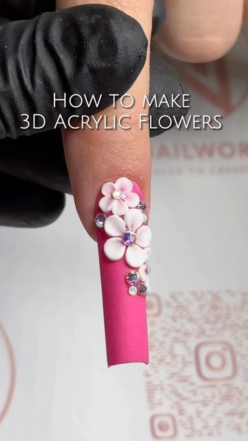 3d Follower Nails, Carving Gel Nail Art, 3d Acrylic Flowers, Sage Green Nails, 3d Acrylic Nails, Tech Education, 3d Nail Designs, Nail Business, 3d Flower Nails