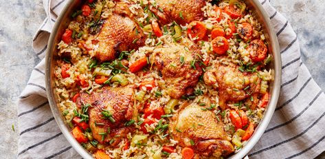 The Best Chicken and Rice by Food Network Kitchen Comfort Dinner, Easy Rice, Fresh Oregano, Best Chicken, Chicken And Rice, Rice Casserole, Juicy Chicken, Rice Dishes, Food Network